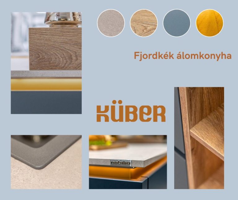 Fjord kék álomkonyha – Moodboard