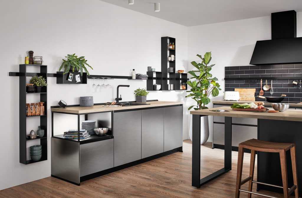 Inox bútorfront – rozsdamentes acél hatás, professzionális karakter, Lacquered laminate brushed steel reproduction