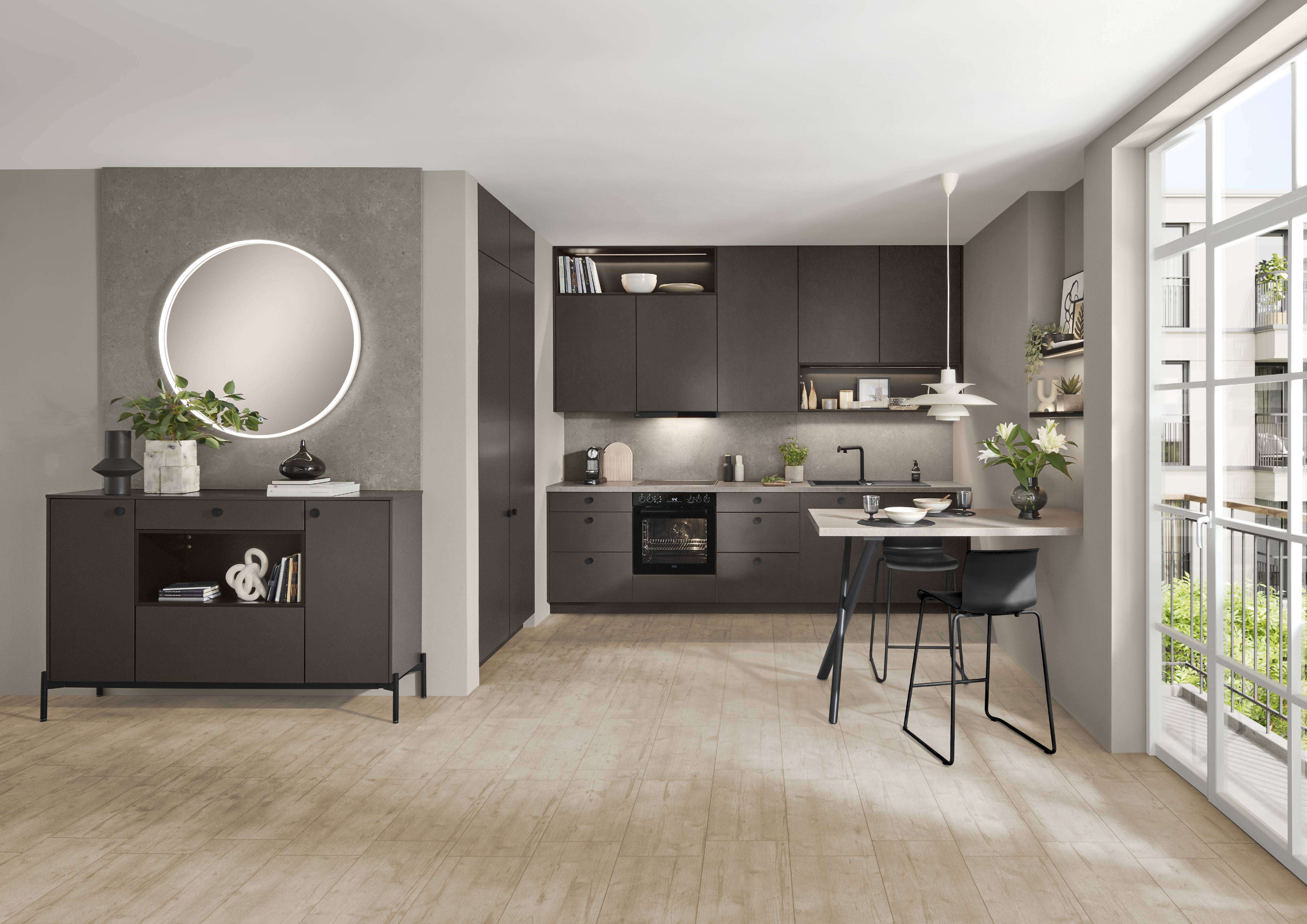 Look bútorfront – betonhatású felület, markáns enteriőr karakter (1/8)