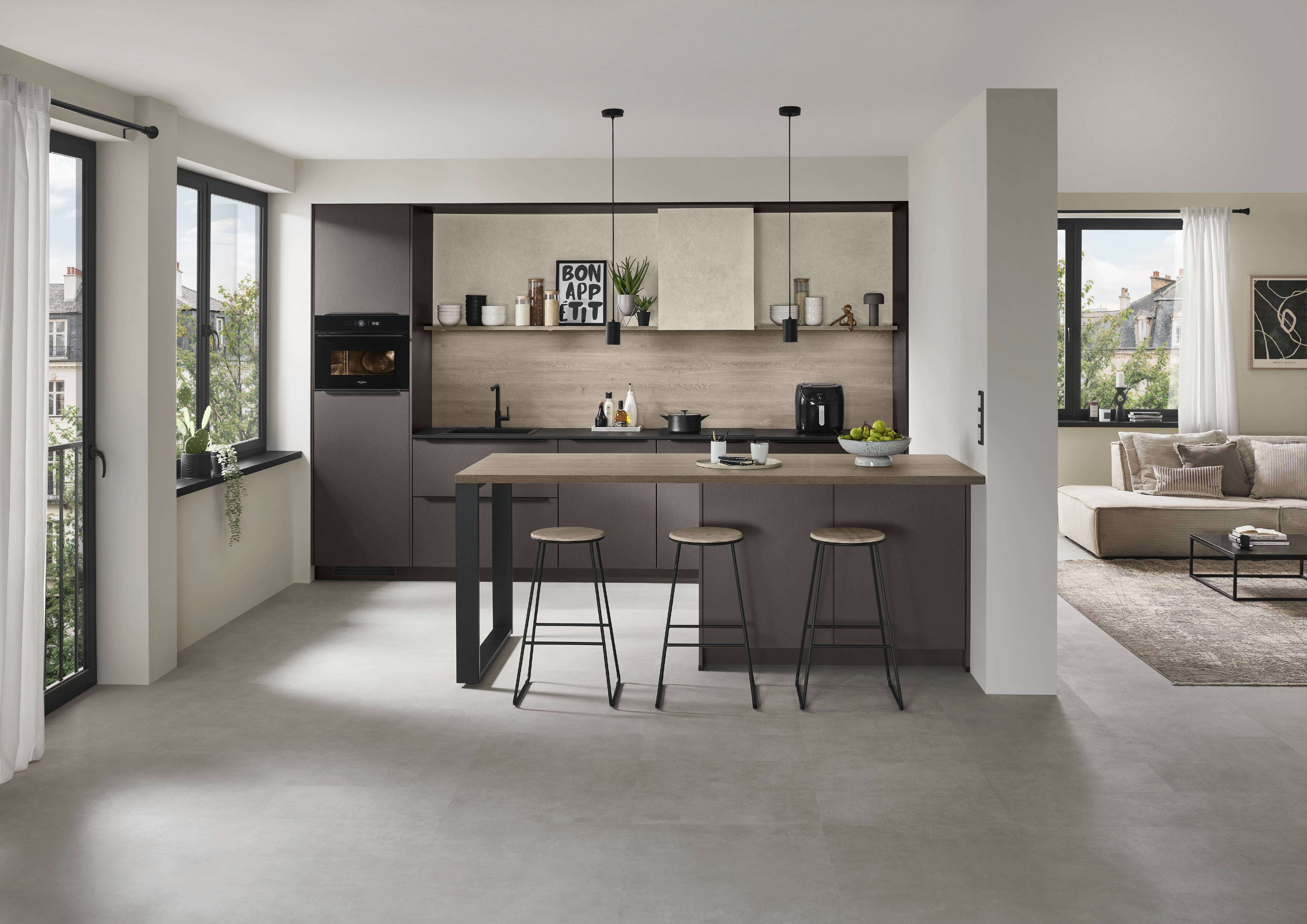Look bútorfront – betonhatású felület, markáns enteriőr karakter (3/8)