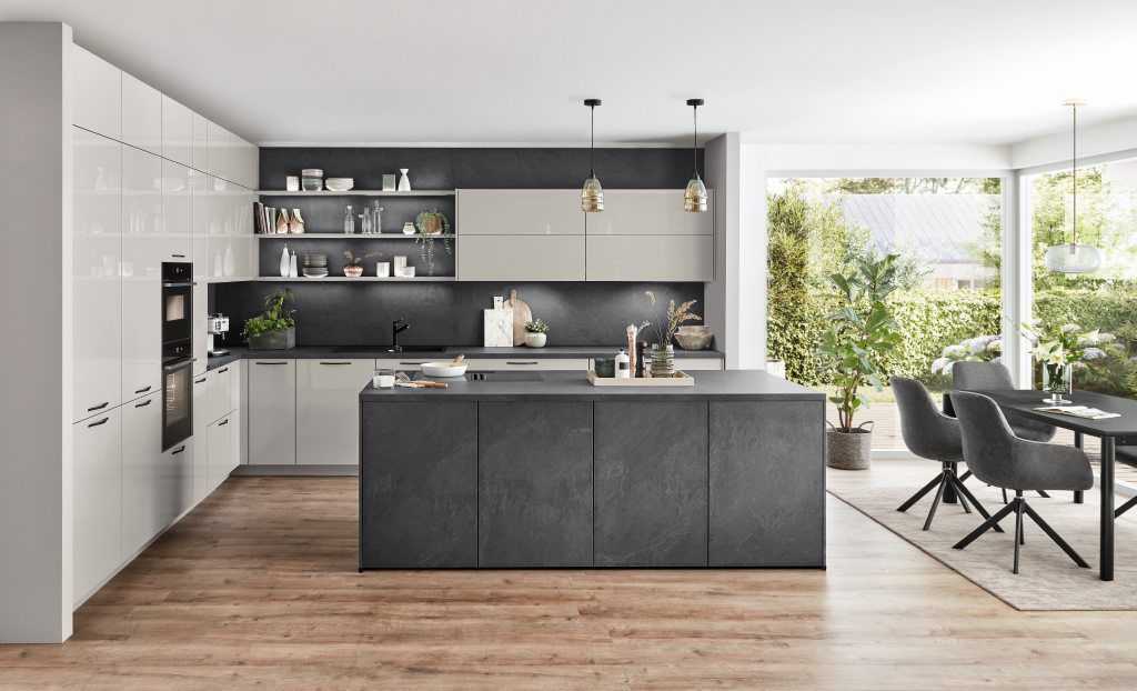 Novalux bútorfront – magasfényű lakkfelület, prémium elegancia, Lacquered satin grey high gloss