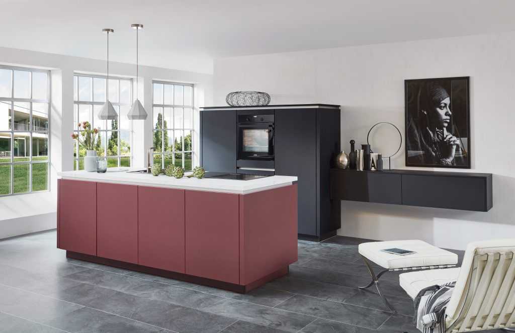 Easytouch bútorfront – ultramatt felület, ujjlenyomatmentes bevonat, Lacquered laminate rust red ultra matt